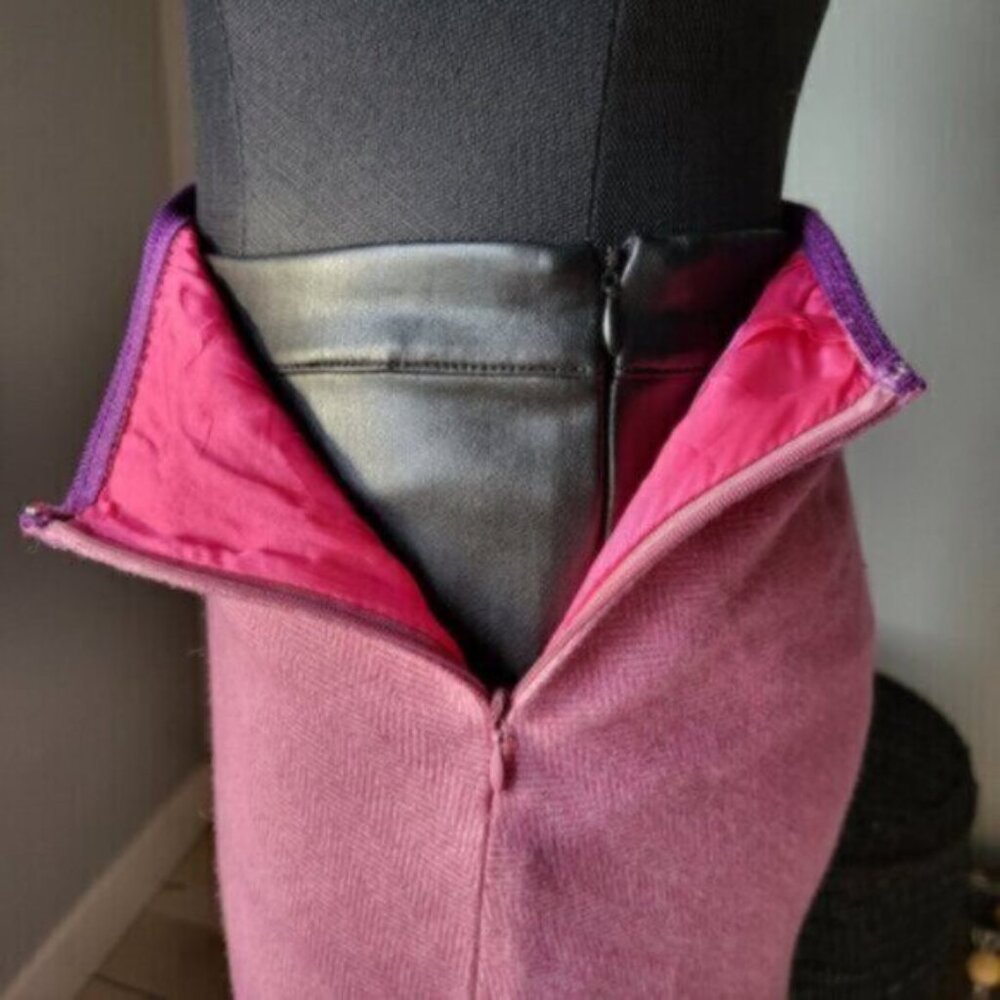 GAP Pink Tweed Skirt Sz 0 - Picture 10 of 11